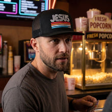 Load image into Gallery viewer, Jesus Retro King Remnant Premium Flat-bill SnapBack