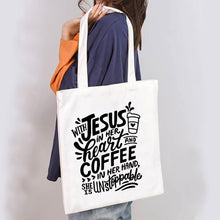 Load image into Gallery viewer, Jesus Defined Tote Bag