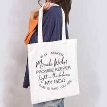 Load image into Gallery viewer, Jesus Defined Tote Bag