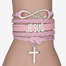 Load image into Gallery viewer, Eternal Love in Christ, Salvation in Crucifixion Braided Bracelet
