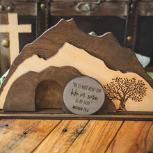 Load image into Gallery viewer, Matthew 28:6 Tree of Life, Empty Tomb Wood Resin Decor