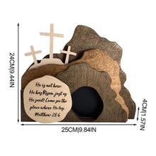 Load image into Gallery viewer, Matthew 28:6 Tree of Life, Empty Tomb Wood Resin Decor