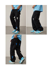 Load image into Gallery viewer, Crucified In Christ Embroidered Cross Painter's Slacks