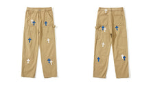 Load image into Gallery viewer, Crucified In Christ Embroidered Cross Painter's Slacks
