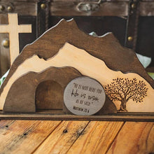 Load image into Gallery viewer, Matthew 28:6 Tree of Life, Empty Tomb Wood Resin Decor