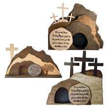 Load image into Gallery viewer, Matthew 28:6 Tree of Life, Empty Tomb Wood Resin Decor