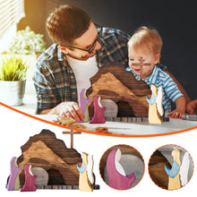 Load image into Gallery viewer, He Is Risen Wood Resin Figurine Set