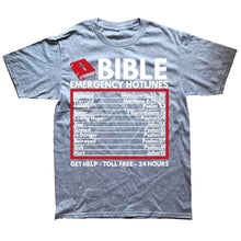Load image into Gallery viewer, 24/7 Bible Hotline Tshirt
