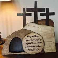 Load image into Gallery viewer, Matthew 28:6 Tree of Life, Empty Tomb Wood Resin Decor