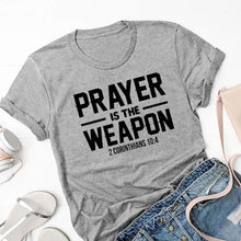 Load image into Gallery viewer, Defeat our Adversaries with Prayer Tshirt