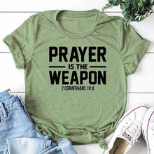 Load image into Gallery viewer, Defeat our Adversaries with Prayer Tshirt