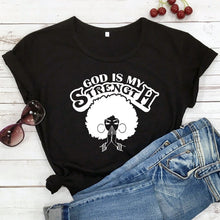Load image into Gallery viewer, I Derive My Strength and Empowerment in Pride-less Godly Truth Tshirt