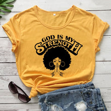 Load image into Gallery viewer, I Derive My Strength and Empowerment in Pride-less Godly Truth Tshirt