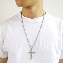 Load image into Gallery viewer, Stainless Steel 3 Nails Carry the Cross Necklace
