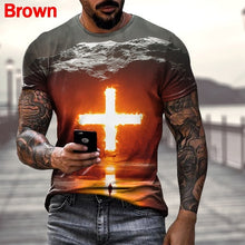 Load image into Gallery viewer, Be The Light, Carry the Cross, Crucified for Truth Summer Flex Tshirt Collection