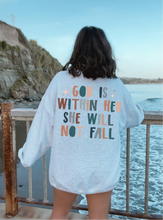 Load image into Gallery viewer, Psalm 46:5 Storybook God is Within Her Sweatshirt
