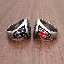 Load image into Gallery viewer, Full Armor Stainless Steel Cross Ring
