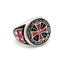 Load image into Gallery viewer, Full Armor Stainless Steel Cross Ring
