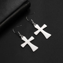 Load image into Gallery viewer, John 3:16 Cross Love Stainless Steel Earrings
