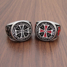 Load image into Gallery viewer, Full Armor Stainless Steel Cross Ring
