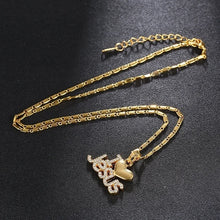 Load image into Gallery viewer, 18K Gold Plated I Love Jesus Necklace
