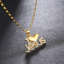Load image into Gallery viewer, 18K Gold Plated I Love Jesus Necklace
