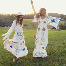 Load image into Gallery viewer, Bird Bath Embroidered Eden Garden Dress
