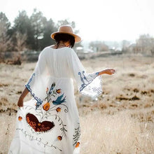 Load image into Gallery viewer, Bird Bath Embroidered Eden Garden Dress

