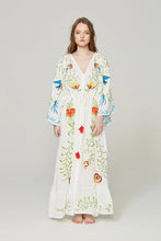 Load image into Gallery viewer, Bird Bath Embroidered Eden Garden Dress
