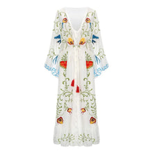 Load image into Gallery viewer, Bird Bath Embroidered Eden Garden Dress
