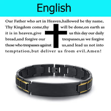 Load image into Gallery viewer, Our Father Stainless Steel Bracelet
