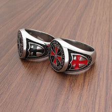 Load image into Gallery viewer, Full Armor Stainless Steel Cross Ring
