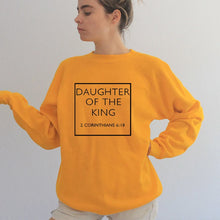 Load image into Gallery viewer, 2 Corinthians 6:18 Daughter Of The King Sweatshirt
