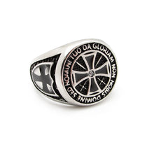 Load image into Gallery viewer, Full Armor Stainless Steel Cross Ring
