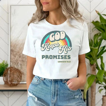 Load image into Gallery viewer, Genesis Rainbow Covenant In Faith Cotton Tshirt
