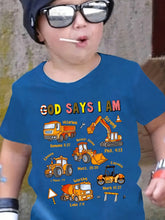 Load image into Gallery viewer, God Says I Am A Builder Boys Tshirt
