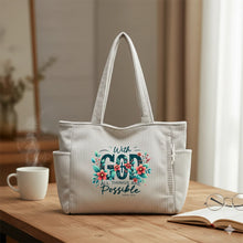 Load image into Gallery viewer, With God Corduroy Purse

