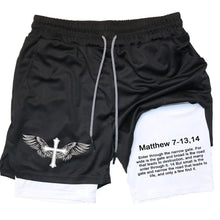 Load image into Gallery viewer, Matthew 7:13 Chosen Athletic Shorts
