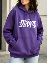 Load image into Gallery viewer, Good News Jesus Saves Cotton Fleece Hoodie
