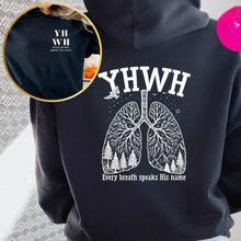 Load image into Gallery viewer, Yahweh Every Breath Lungs Camp Sweatshirt
