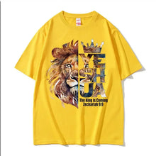 Load image into Gallery viewer, Zechariah 9:9 Return Of Yeshua, The King Of Judah Tshirt
