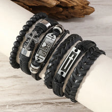 Load image into Gallery viewer, I Love Jesus Leather Bracelet Set
