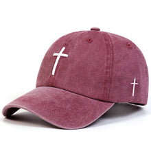 Load image into Gallery viewer, Simple Washed Cross Cap
