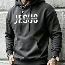 Load image into Gallery viewer, Way, Truth, Life Cotton Hoodie
