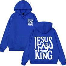 Load image into Gallery viewer, Jesus Is King Light Fleece Hoodie
