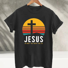 Load image into Gallery viewer, Way, Truth, Life Daily Crucifixion Cotton Tshirt
