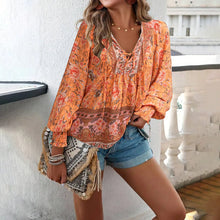 Load image into Gallery viewer, Daisy&#39;s Morning Prairie Ruffle Sleeve Top
