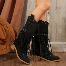 Load image into Gallery viewer, Remnant Rodeo Cowgirl Suede Boots
