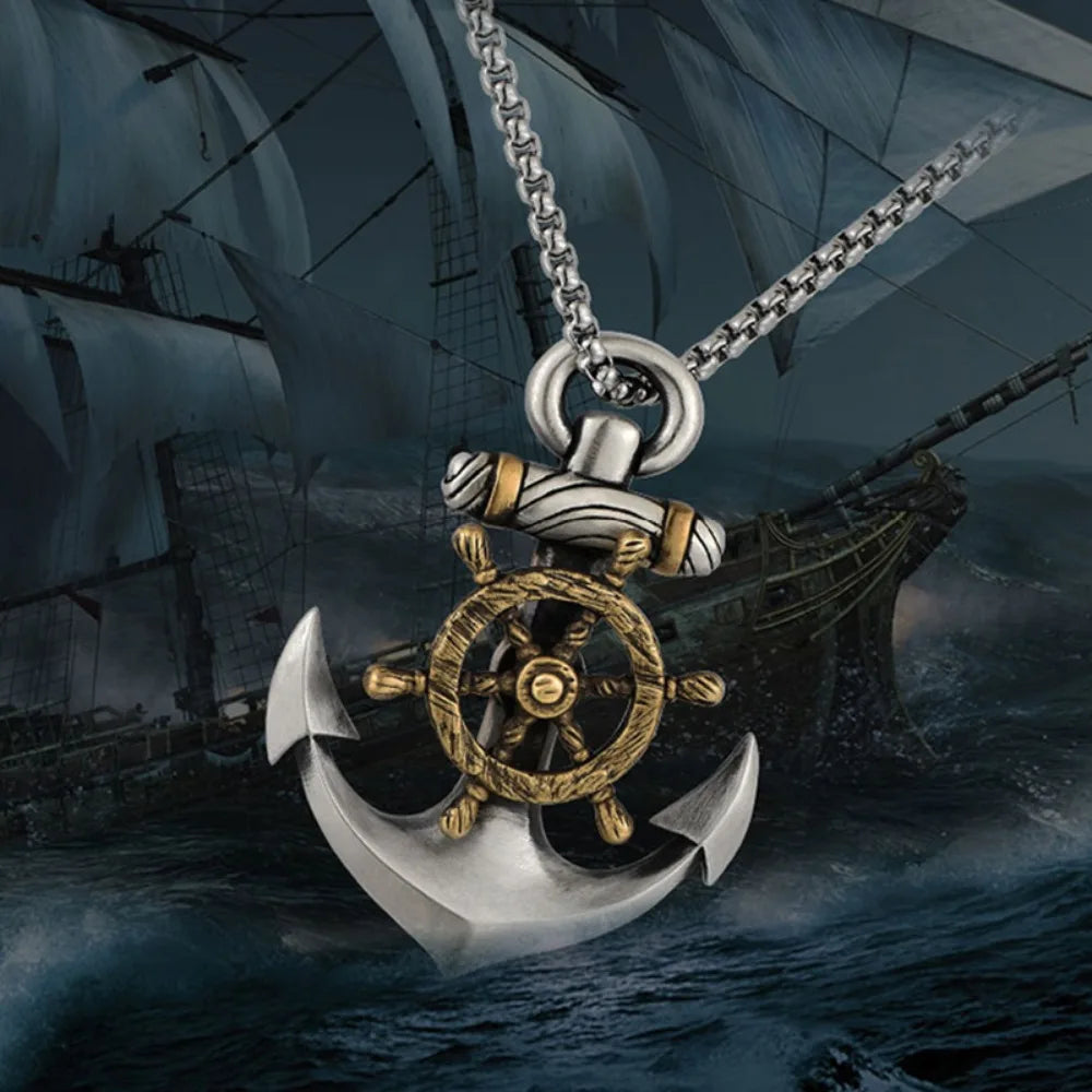 Anchored Cross Chain Necklace