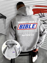 Load image into Gallery viewer, Hungry For Scripture Matthew 5:6 Cotton Hoodie
